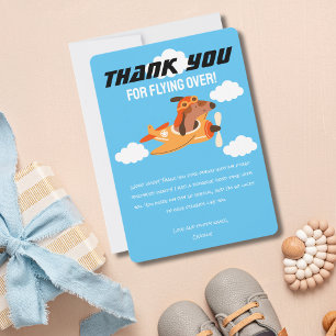 Pilote de chien avion volant, Merci d'anniversaire