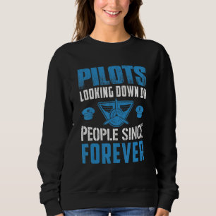 Piloten, die auf die Leute schauen, Spaß bei der L Sweatshirt