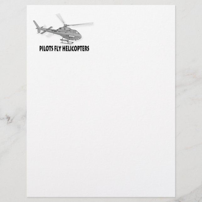 Piloten fliegen Hubschrauber (Vorderseite)