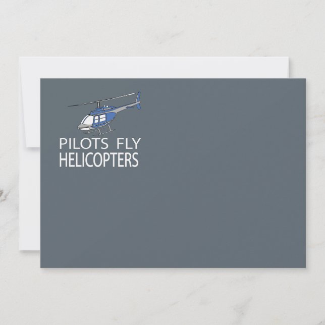 Piloten fliegen Hubschrauber (Vorderseite)