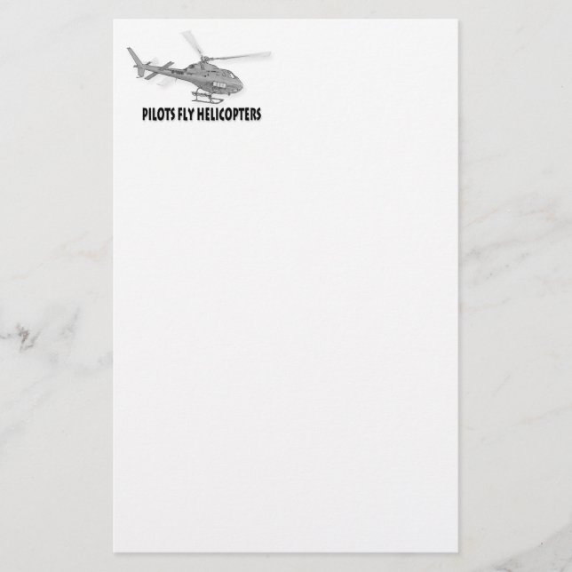 Piloten fliegen Hubschrauber Briefpapier (Vorderseite)