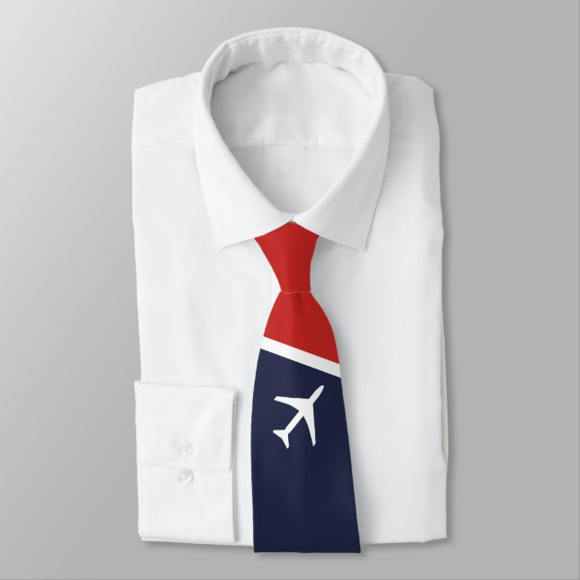 Piloten für Funky White Flugzeug Krawatte (Gebunden)