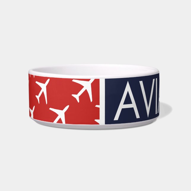 Piloten für Funky White Flugzeug Napf (Links)