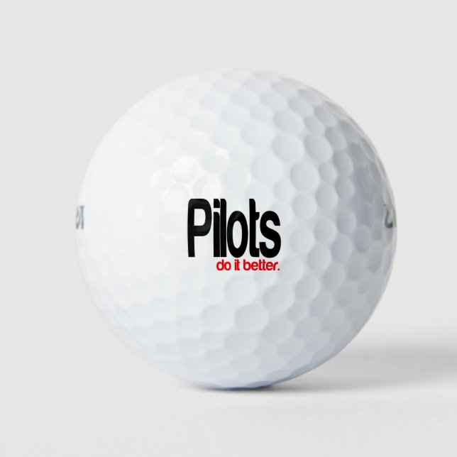 Piloten machen es besser golfball (Vorderseite)