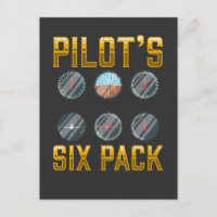 Piloten mit Sixpack Spaß Flight Airplane Lover