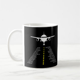Piloten Phonetischer Pilot Alphabet Flyer Kaffeetasse