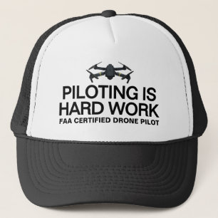 Pilotenarbeit ist Schwerarbeit™ Trucker-Mütze Truckerkappe