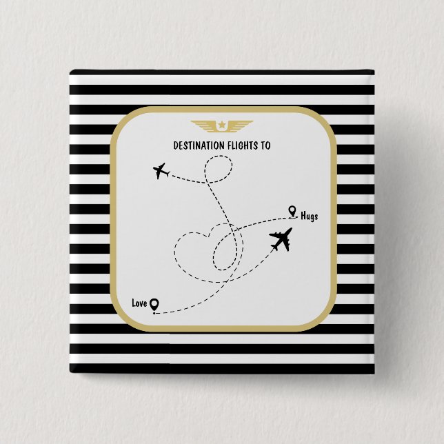 Pilotenflugverkehr Button (Vorderseite)