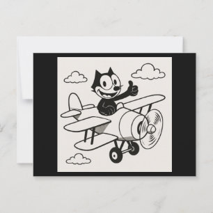 Pilotenkatze Postkarte