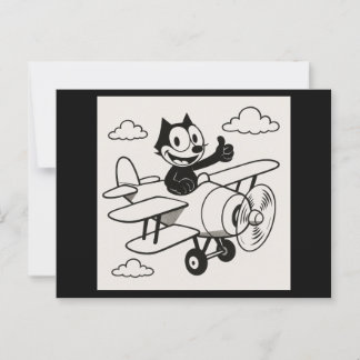 Pilotenkatze Postkarte