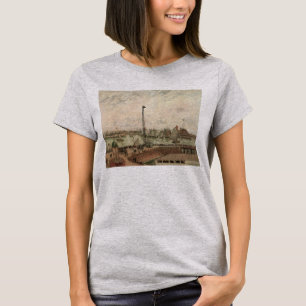 Pilotensteg, Le Havre, Neblig von Camille Pissarro T-Shirt
