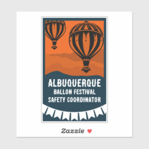 Pilotfestival für Heißluftballon Aufkleber