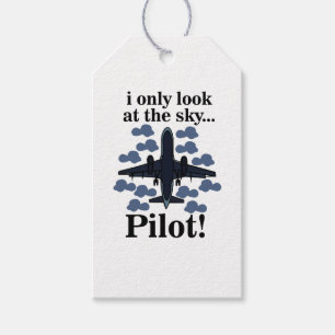 Pilotflugzeug, das ich nur auf Sky Pilot schaue Geschenkanhänger