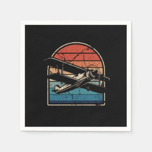 Pilotflugzeug für das Flugzeug Vintager Luftfahrze Serviette