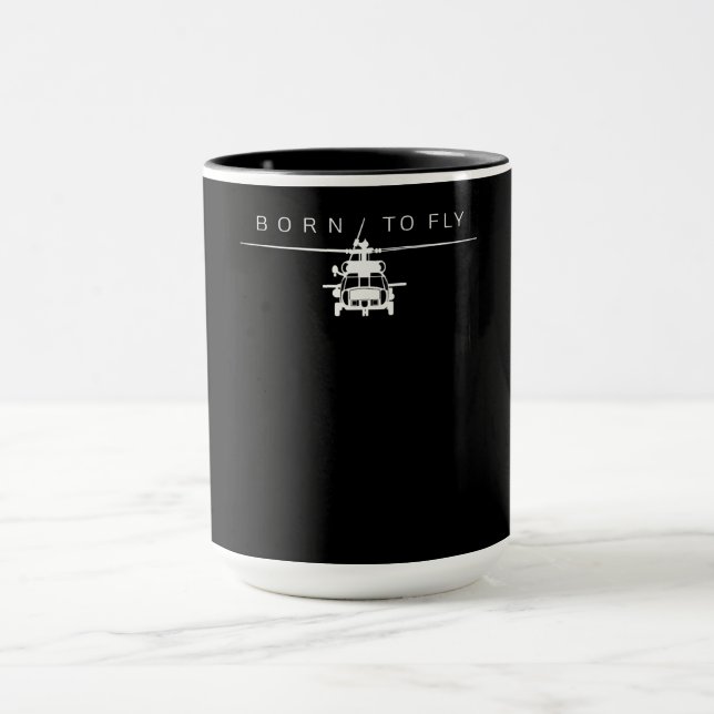 Pilotgeschenk für den Piloten eines Militärflughub Tasse (Zentrum)