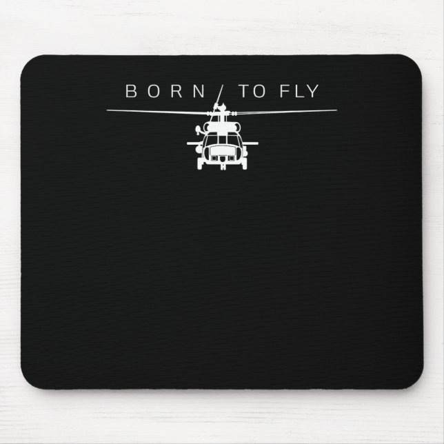 Pilotgeschenk für den Piloten eines Militärhubschr Mousepad (Vorne)