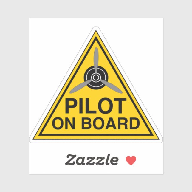 Pilotin an Bord Aufkleber (Blatt)