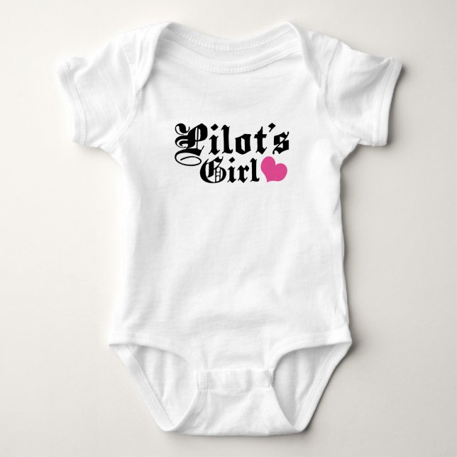 Pilotin Baby Strampler (Vorderseite)