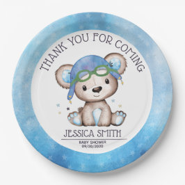 Pilotin für Wasserfarbe Teddy Bear Pappteller