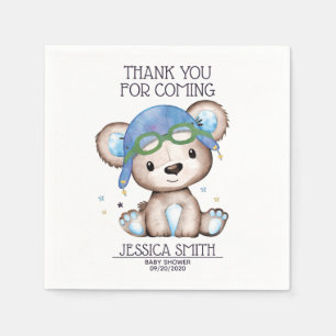 Pilotin für Wasserfarbe Teddy Bear Serviette
