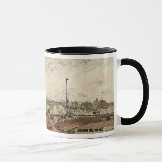 Pilotin Jetty, Le Havre, Misty von Camille Pissarr Tasse (Rechts)