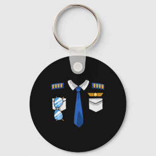 Pilotin Luftfahrzeug für Uniform-Kostüme Luftfahrt Schlüsselanhänger