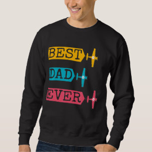 Pilotin Vater Pilot Vater Flugzeug für Vater und D Sweatshirt