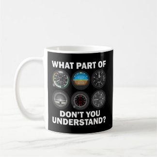 Pilotinstrumente für Luftfahrzeuge Kaffeetasse