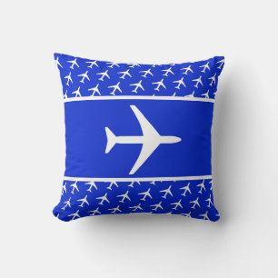 Pilotlampe für Funky White Flugzeug Kissen