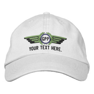 Pilotlöcher für personalisierte Monogramm-Flugla Bestickte Baseballkappe