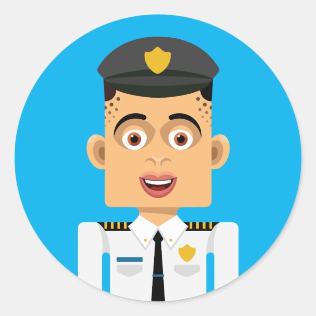 Piloto Runder Aufkleber (Vorderseite)