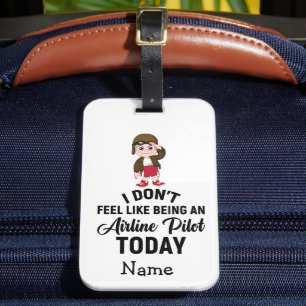 Pilotprogramm Funny Quotes Geschenke für Pilot Gepäckanhänger