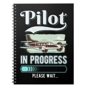 Pilotprogramm für das Loten von Flugzeugen Notizblock