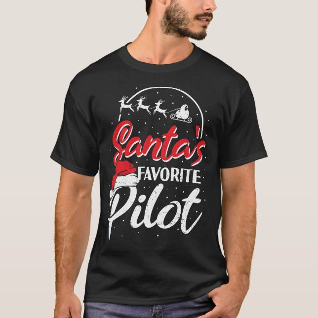 Pilotprogramm für den Weihnachtsmann - Pilot T-Shirt (Vorderseite)