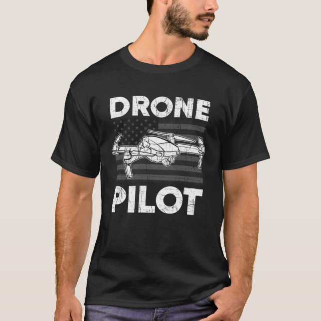 Pilotprogramm für Drohne T-Shirt (Vorderseite)