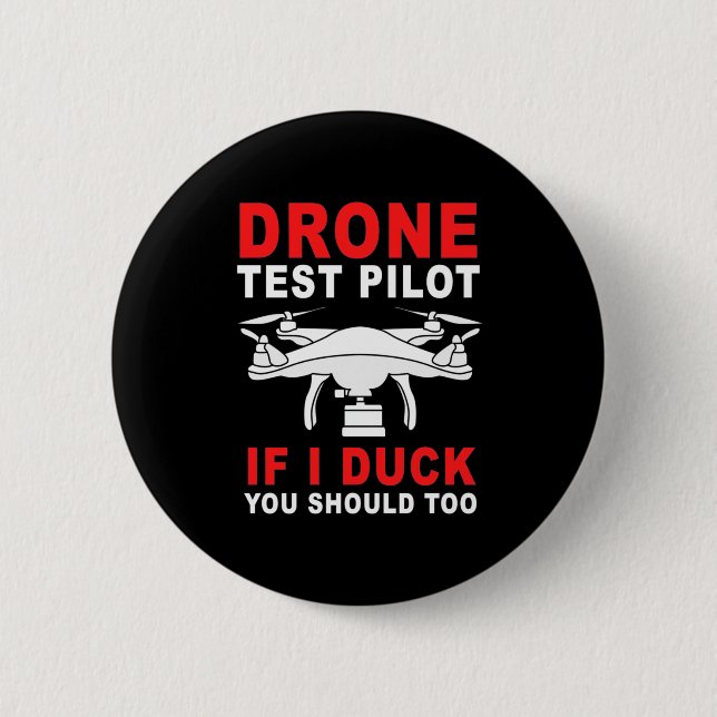 Pilotprogramm für Drohnenprüfungen Button (Vorderseite)