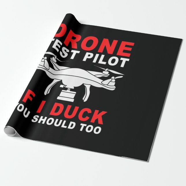 Pilotprogramm für Drohnenprüfungen Geschenkpapier (Ungerollt)