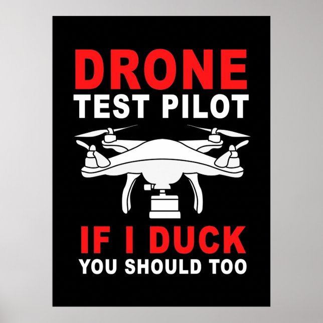 Pilotprogramm für Drohnenprüfungen Poster (Vorne)