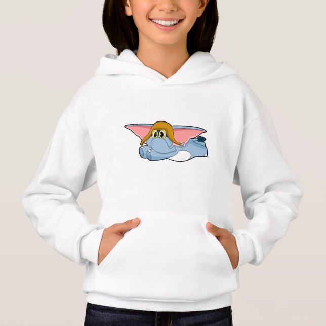 Pilotprogramm für Elefanten Hoodie (Vorderseite)