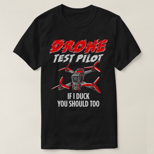 Pilotprogramm für Funny Drone T-Shirt (Design vorne)