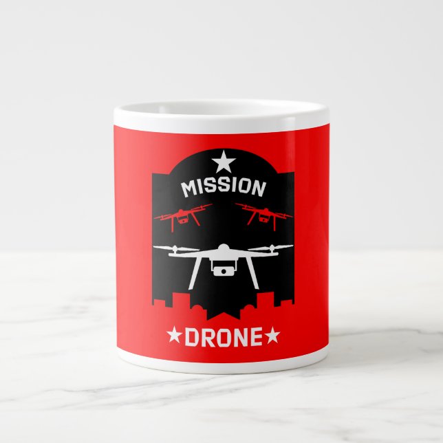 Pilotprogramm für Hobby Drone Jumbo-Tasse (Vorderseite)