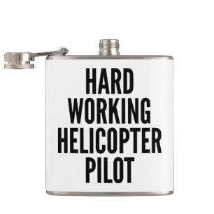 Pilotprogramm für Hubschrauber für harte Arbeit Flachmann