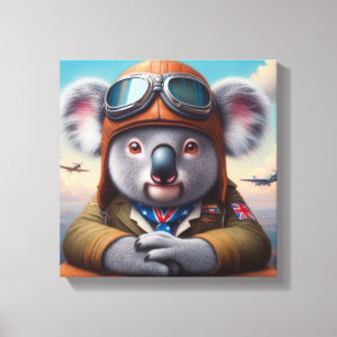 Pilotprogramm für Koala Leinwanddruck