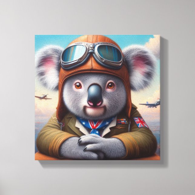 Pilotprogramm für Koala Leinwanddruck (Vorderseite)