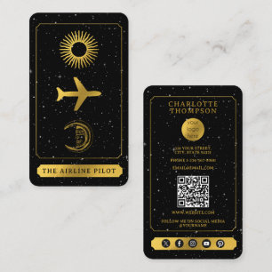 Pilotprogramm für Logos für das Tarot des Celestia Visitenkarte
