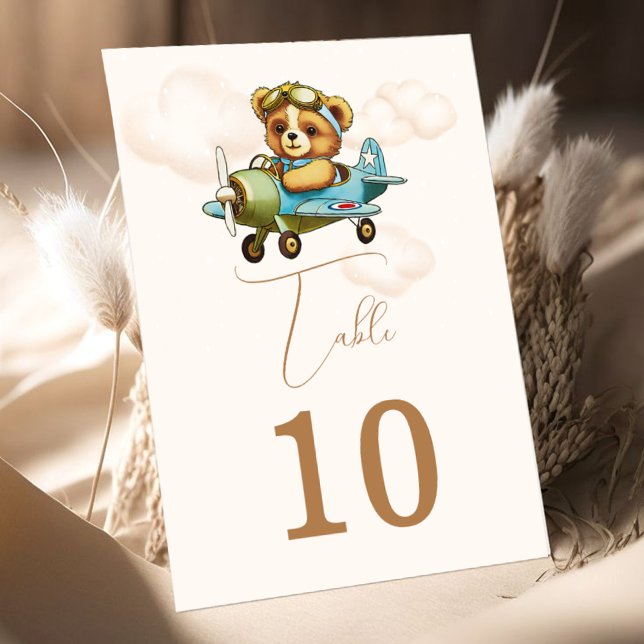 Pilotprogramm für Teddy Bear Baby Airplane Tischnu (Teddy Bear Baby Airplane Pilot Table Number)
