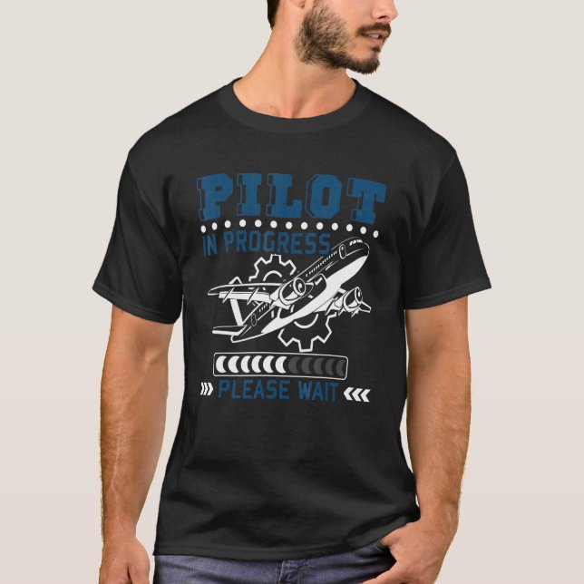 Pilotprogramm im Gange Bitte warten Sie auf den zu T-Shirt (Vorderseite)
