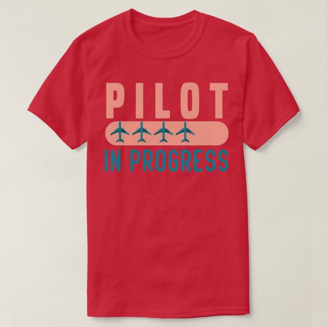 Pilotprogramm im Gange Funny Pilot Student Abschlu T-Shirt (Design vorne)
