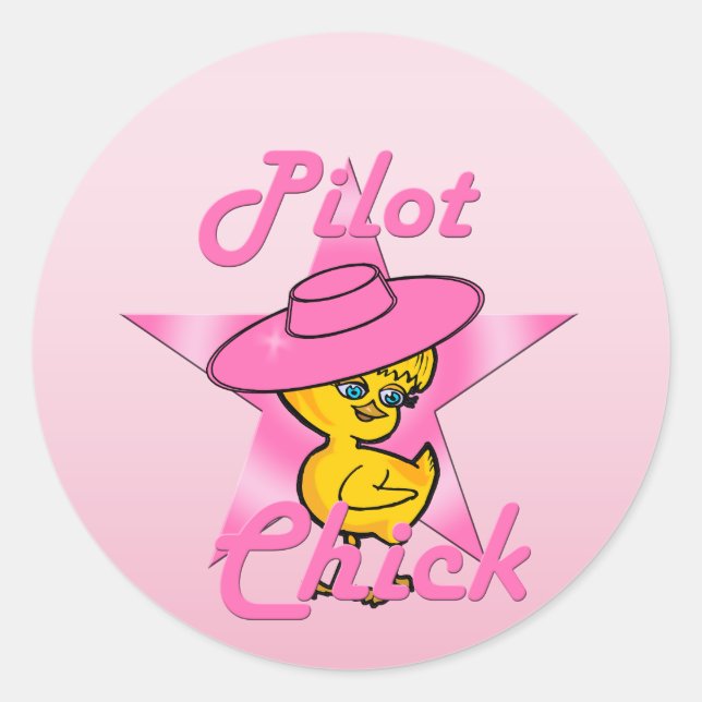 Pilotprogramm Nummer 8 Runder Aufkleber (Vorderseite)