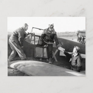 Pilotprojekt des Zweiten Weltkriegs + Crew eines M Postkarte